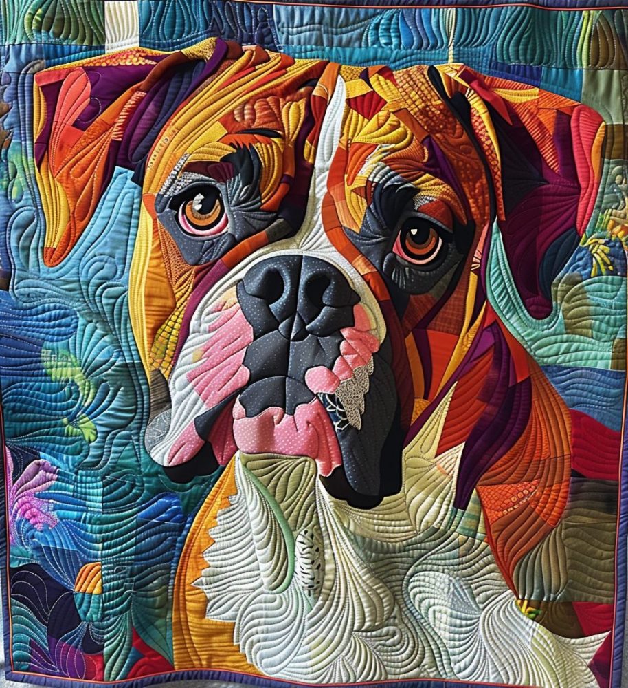 Cozy Boxer Quilted Blanket