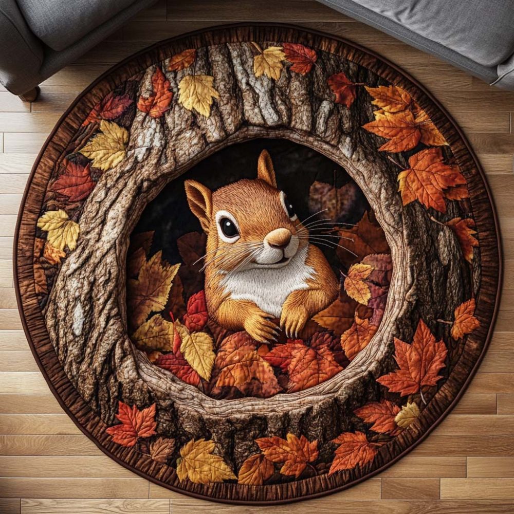 Cozy Hollow Quilted Round Mat