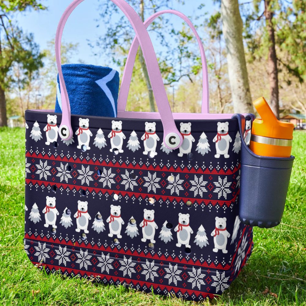 Bucket Tote Bag, Limited Edition Bogg Bag, Beach Bag Cozy Winter Vibes - Image 4