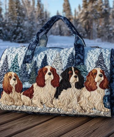 Cuddle Spaniel Quilted Duffle Bag