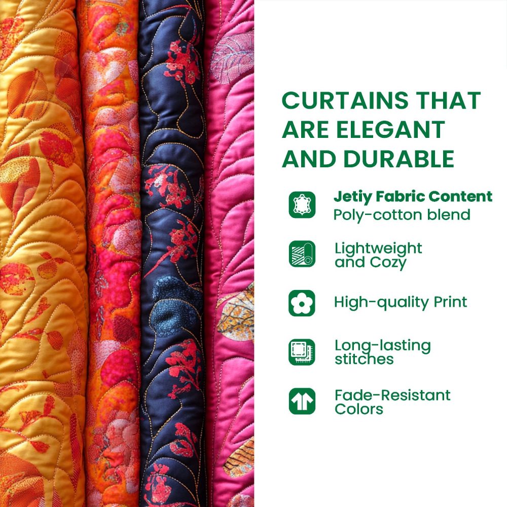 Amethyst Regal Dragons Quilted Curtains - Image 4