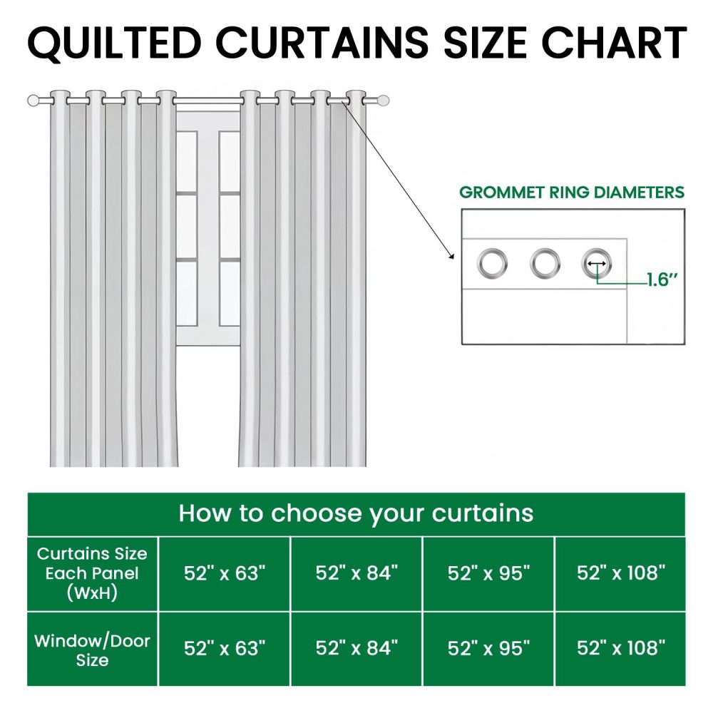 Frostlight Wishes Quilted Curtains - Image 2