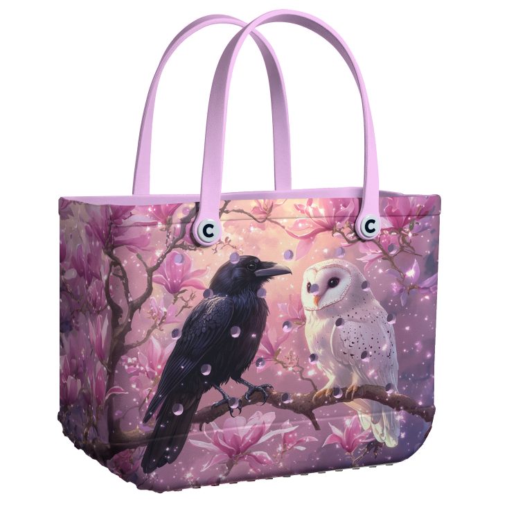 Bucket Tote Bag, Limited Edition Bogg Bag, Beach Bag Nightfall Friends