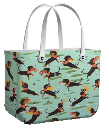Bucket Tote Bag, Limited Edition Bogg Bag, Beach Bag Doxie Day Out