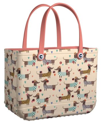 Stylish Dachshund Print Tote Bag - Cute, Durable & Spacious For Everyday Use