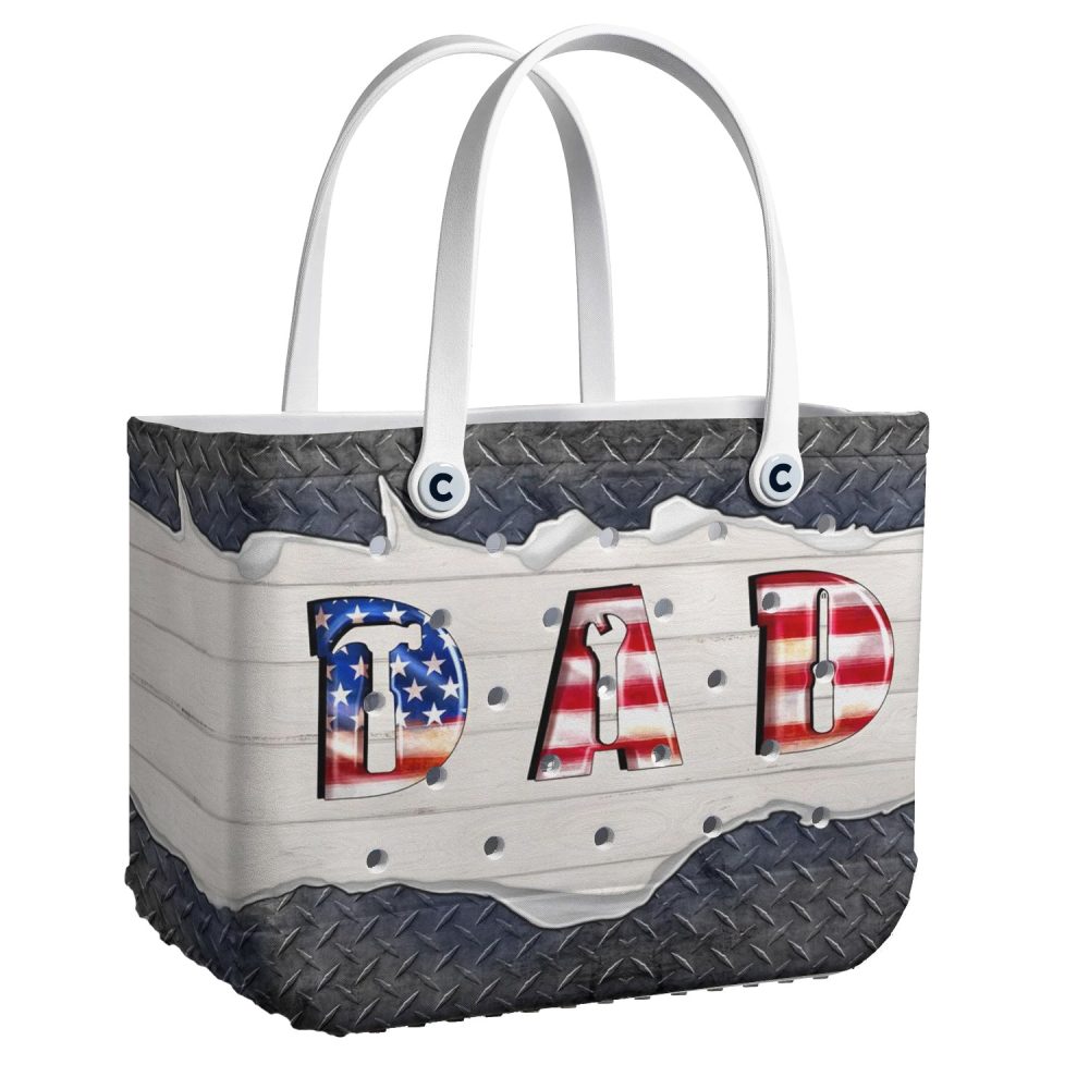 Bucket Tote Bag, Limited Edition Bogg Bag, Beach Bag Dad Tools