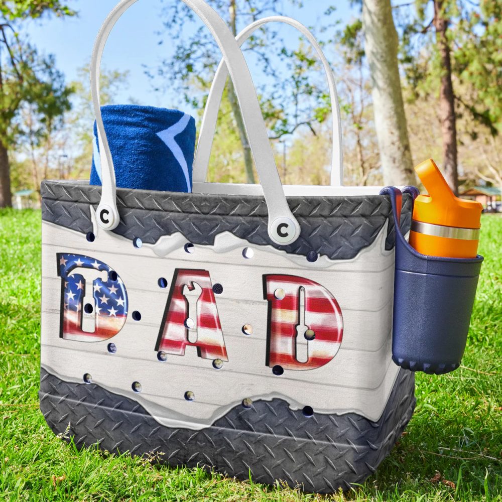 Bucket Tote Bag, Limited Edition Bogg Bag, Beach Bag Dad Tools - Image 2