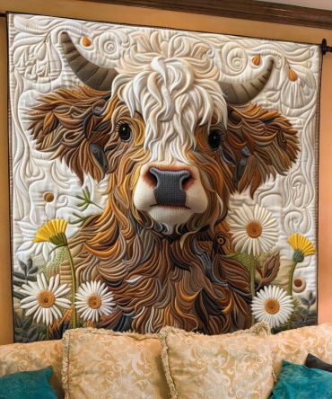 Daisy Delight Quilted Blanket