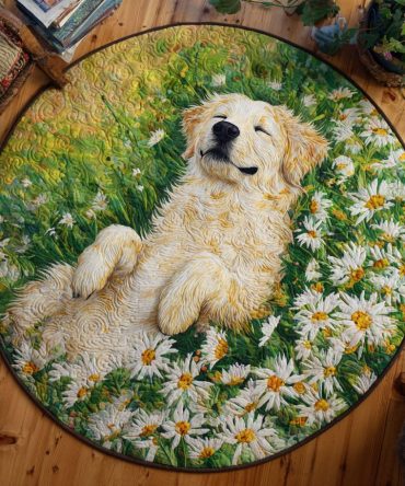 Daisy Dream Quilted Round Mat