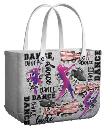 Bucket Tote Bag, Limited Edition Bogg Bag, Beach Bag Dance Glitter