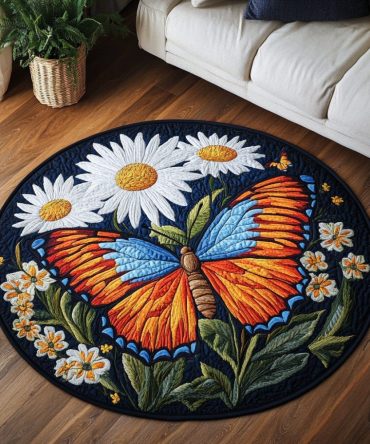 Dancing Breeze Quilted Round Mat