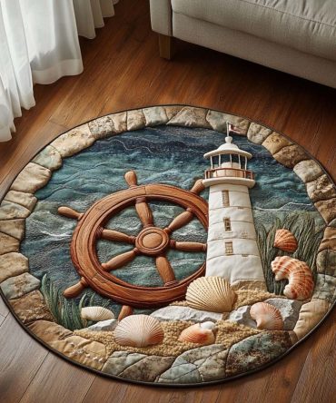 Dawnwatch Tower Quilted Round Mat