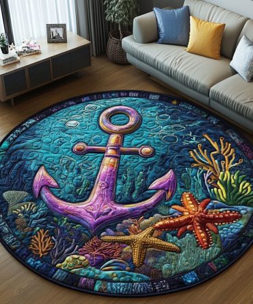 Deep Sea Adventure Quilted Round Mat