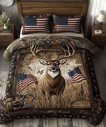 Deer Trail 3-Piece Quilted Bedding Set