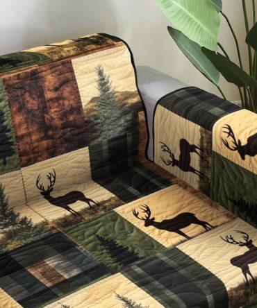Deer Valley Haven Quilted Sofa Cover