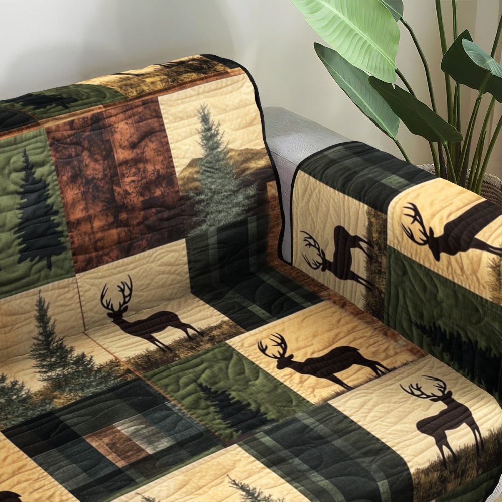 Deer Valley Haven Quilted Sofa Cover