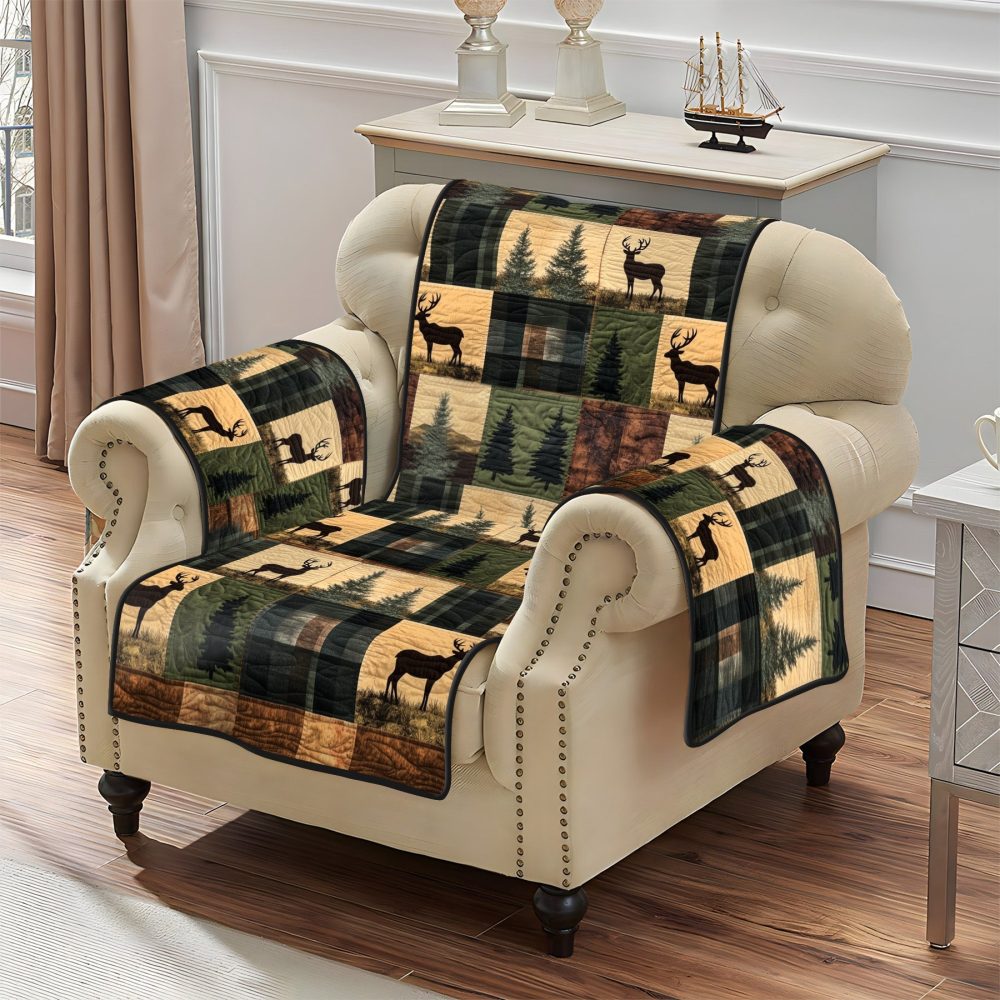 Deer Valley Haven Quilted Sofa Cover - Image 5