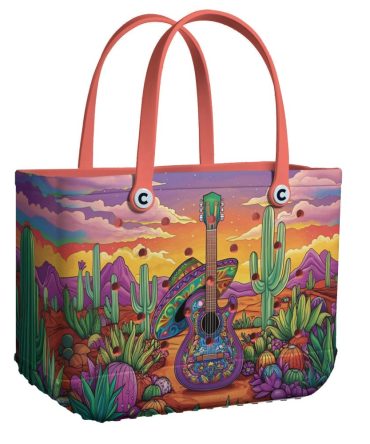 Bucket Tote Bag, Limited Edition Bogg Bag, Beach Bag Desert Serenade