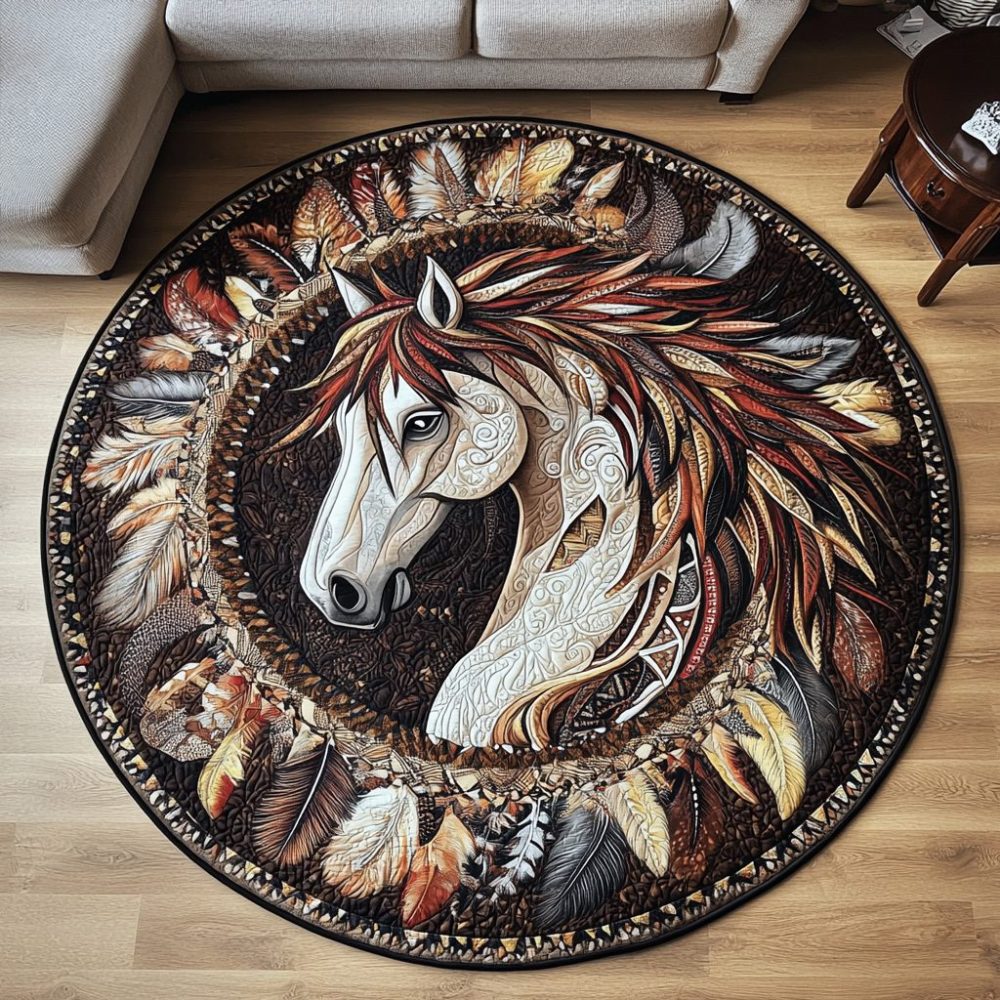 Desert Storm Quilted Round Mat