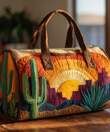Desert Sunrise Quilted Duffle Bag