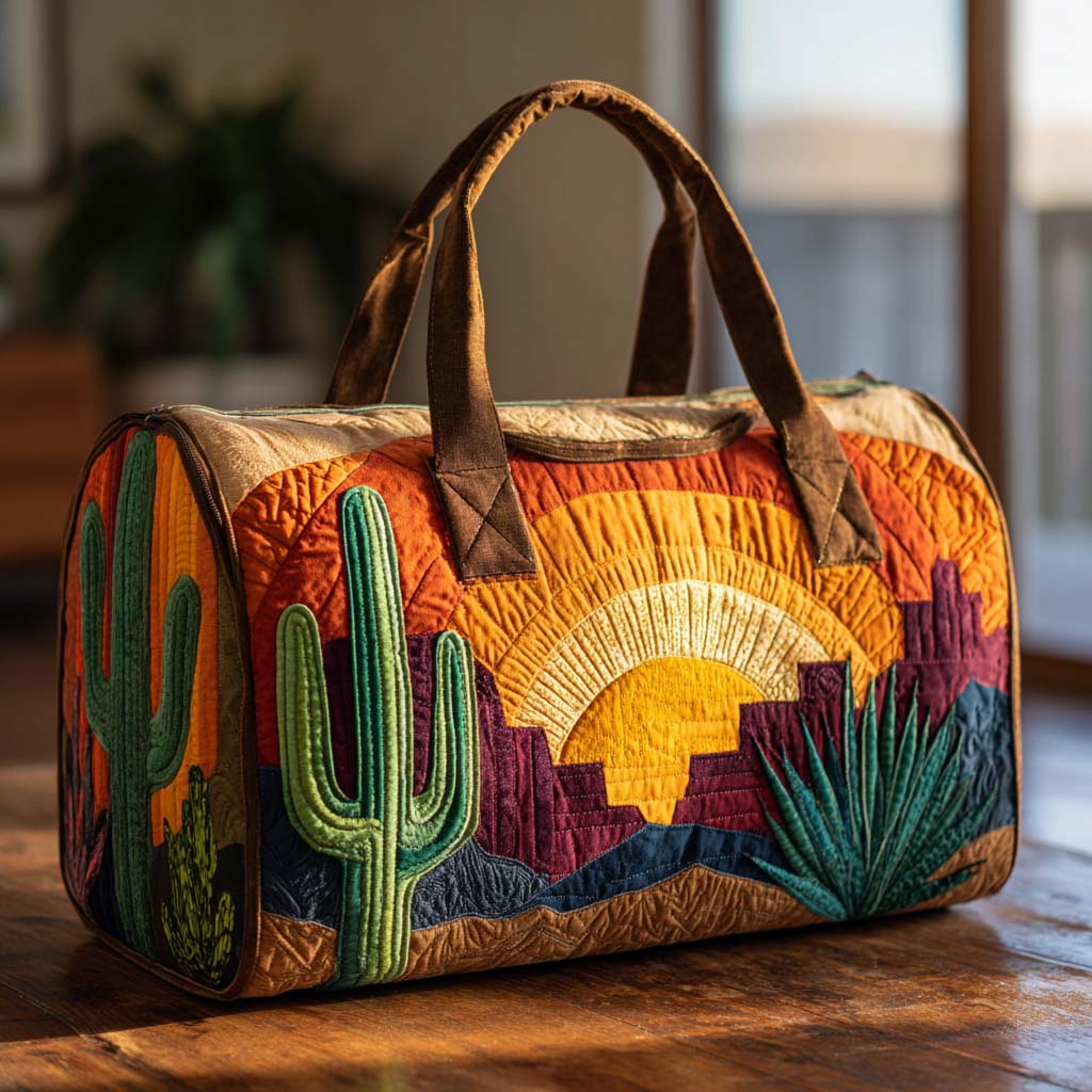 Desert Sunrise Quilted Duffle Bag
