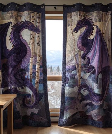 Divine Beast Power Quilted Curtains