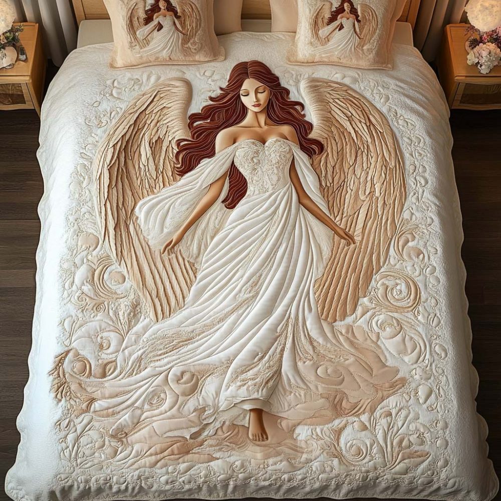 Divine Serenity 3-Piece Quilted Bedding Set