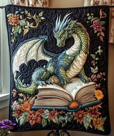 Dragon Realm Quilted Blanket