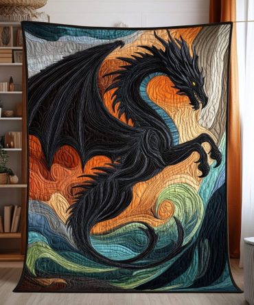 Dragon Spirit Quilted Blanket