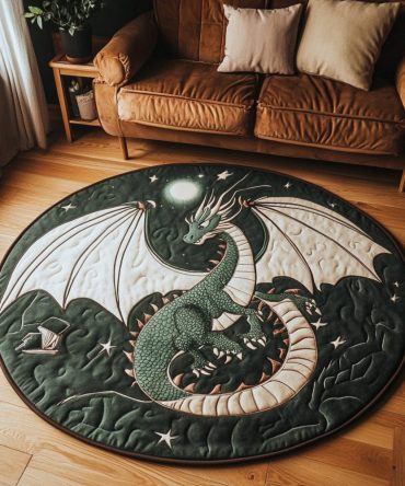 Dragon Essence Quilted Round Mat