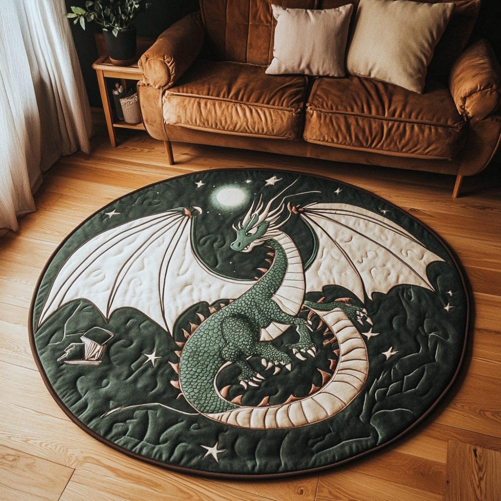 Dragon Essence Quilted Round Mat