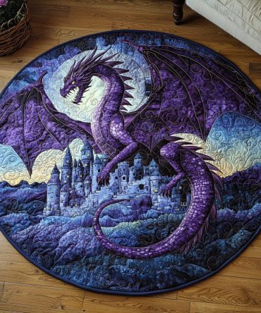 Dragon Song Quilted Round Mat