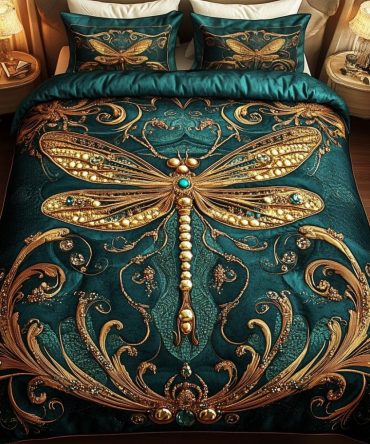 Dragonfly Dream 3-Piece Quilted Bedding Set