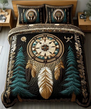 Dreamcatcher Essence 3-Piece Quilted Bedding Set
