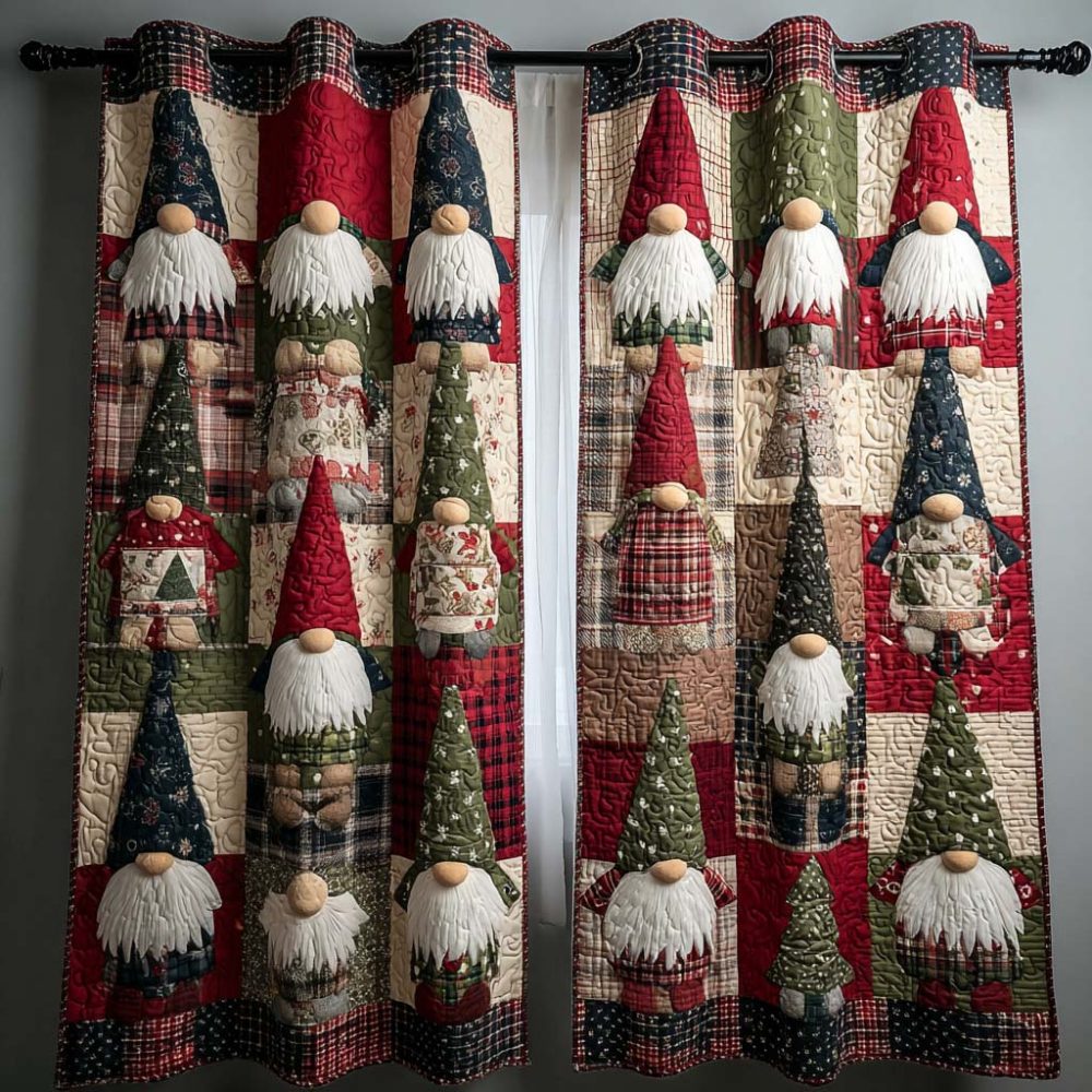 Dreamy Winter Quilted Curtains