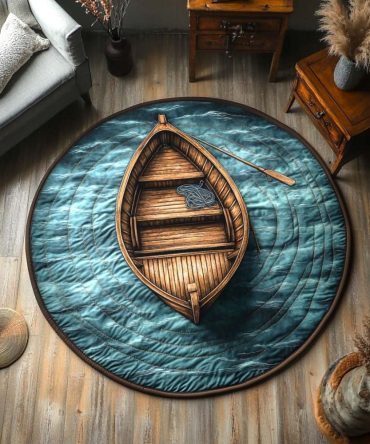 Drift And Dream Quilted Round Mat