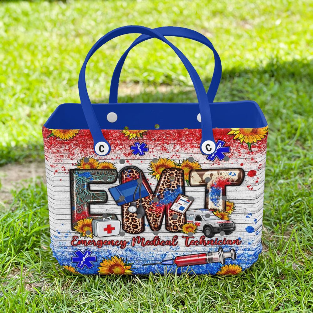 Colorful Emt Tote Bag – Perfect Gift For Emergency Medical Technicians - Image 2