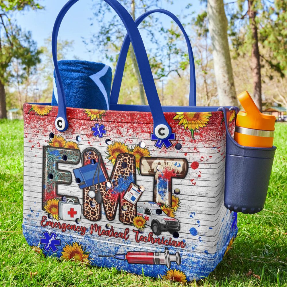 Colorful Emt Tote Bag – Perfect Gift For Emergency Medical Technicians - Image 3