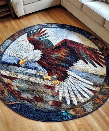 Eagle Sky Quilted Round Mat