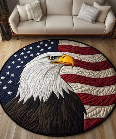 Eagle Spirit Quilted Round Mat