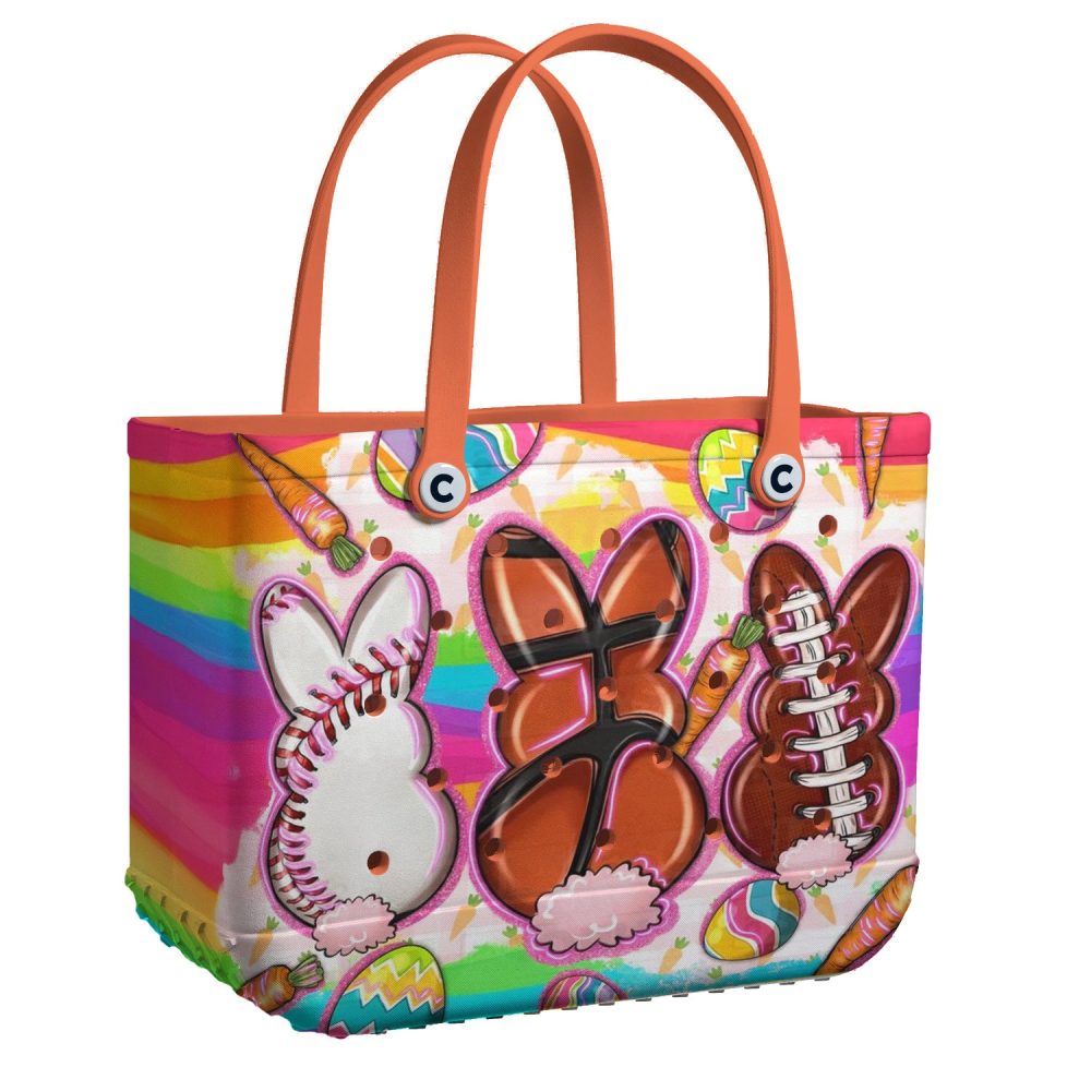Bucket Tote Bag, Limited Edition Bogg Bag, Beach Bag Easter Sports