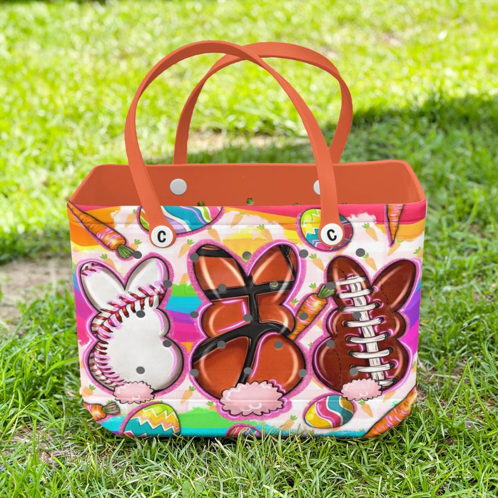 Bucket Tote Bag, Limited Edition Bogg Bag, Beach Bag Easter Sports - Image 3