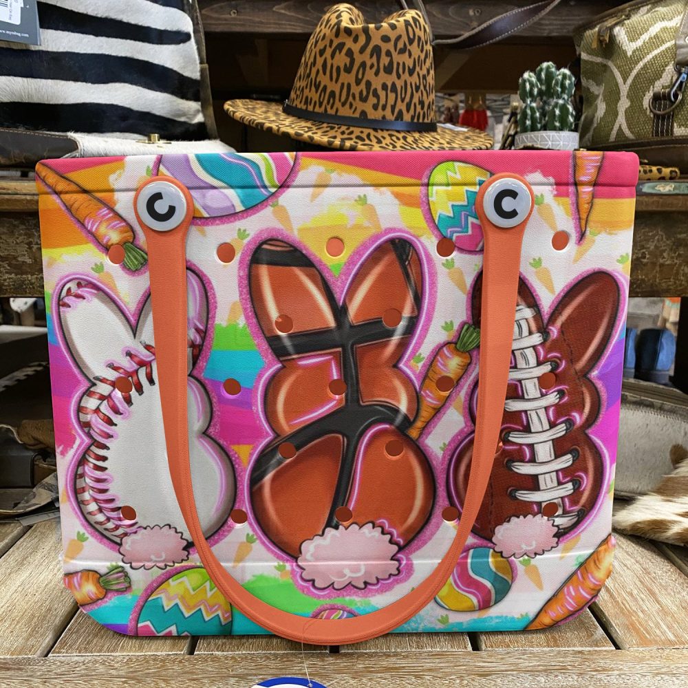 Bucket Tote Bag, Limited Edition Bogg Bag, Beach Bag Easter Sports - Image 6