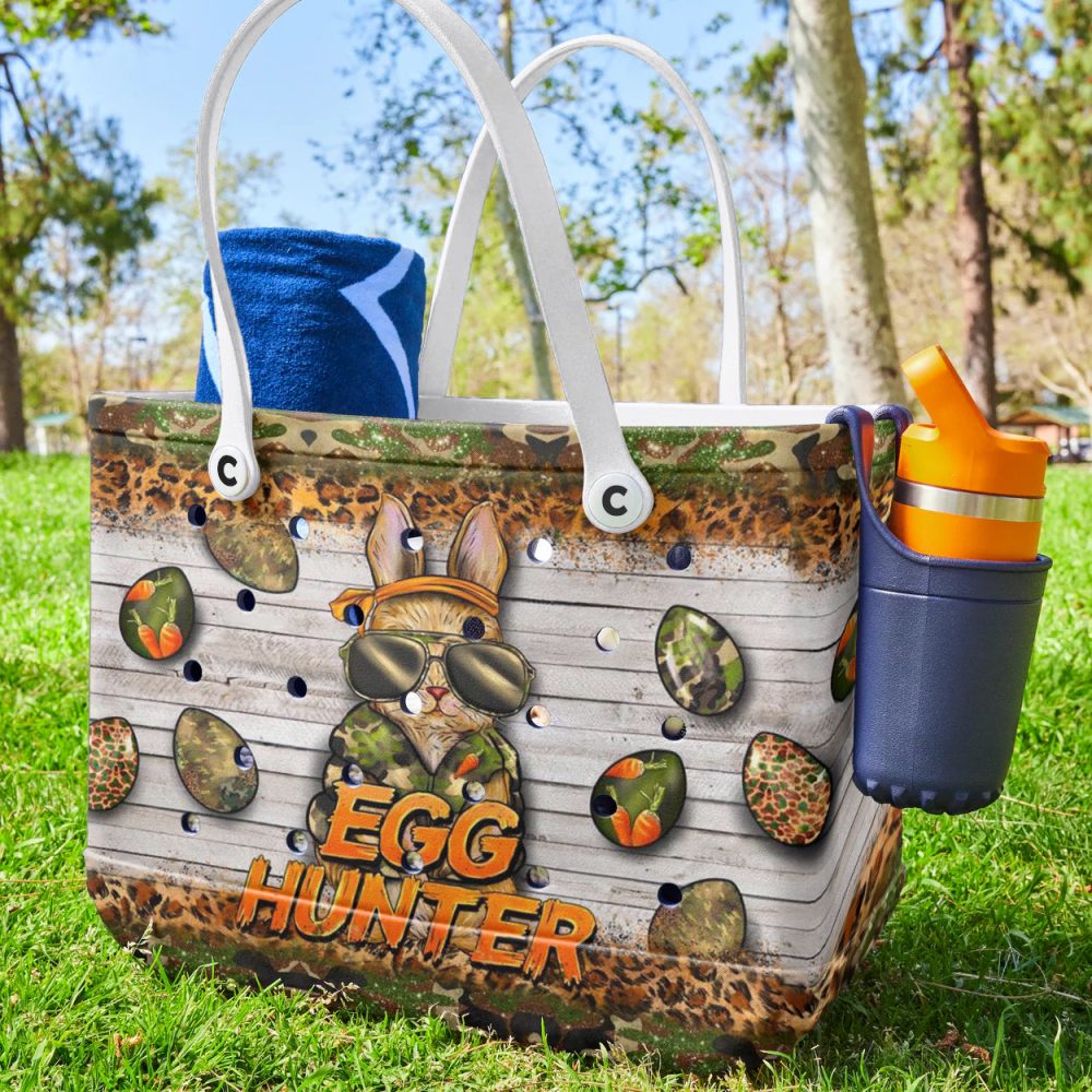 Trendy 'Egg Hunter' Tote Bag - Perfect For Easter Adventures & Everyday Style! - Image 2