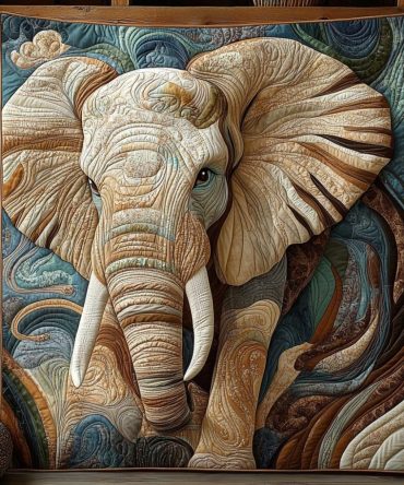 Elephant Watch Quilted Blanket