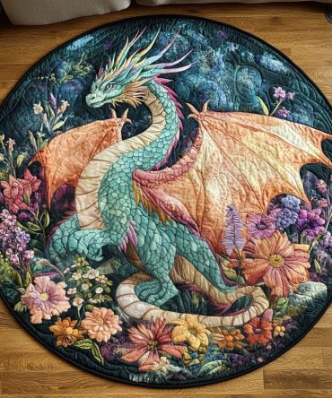 Ember Wings Quilted Round Mat