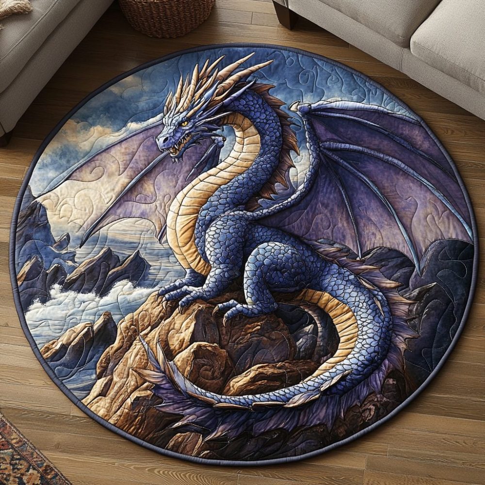 Emberwing Quilted Round Mat