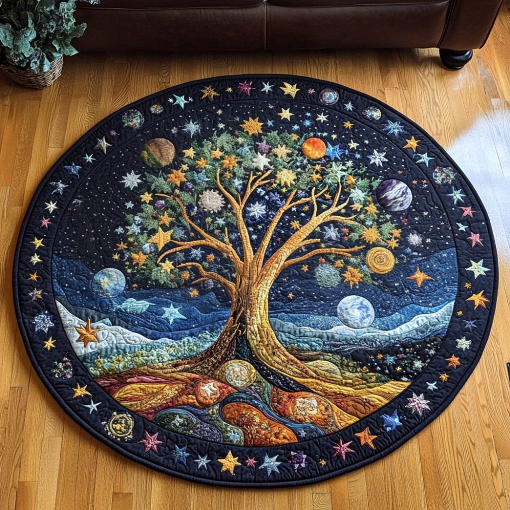 Enchanted Canopy Quilted Round Mat