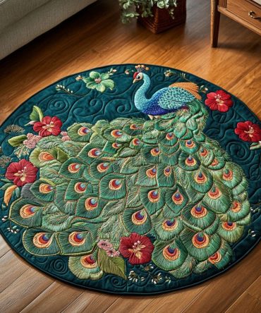 Enchanted Garden Quilted Round Mat