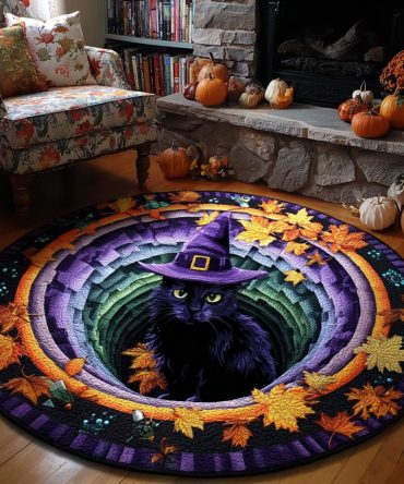 Enchanted Gaze Quilted Round Mat